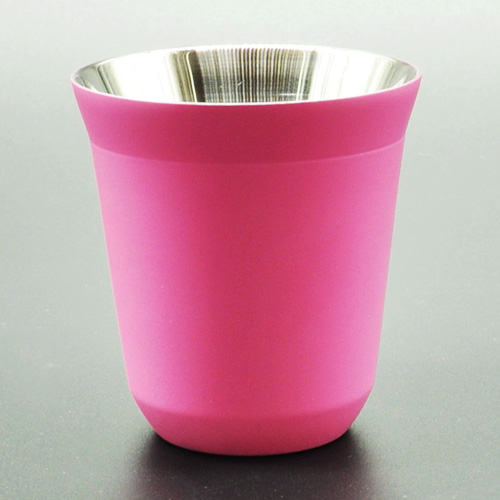 EBC Double Wall Stainless Steel Coffee Cup Pink