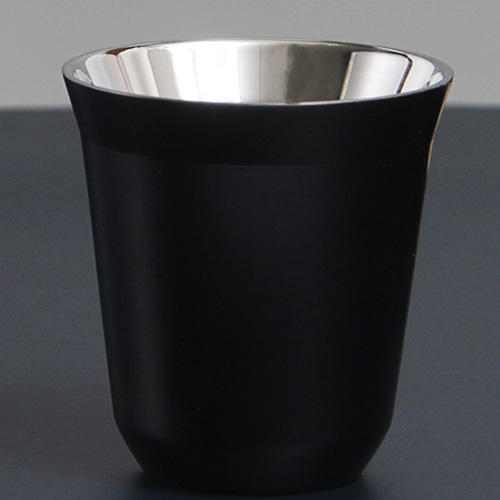 EBC Double Wall Stainless Steel Coffee Cup Black