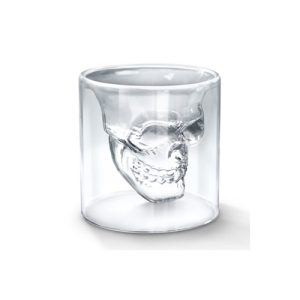 Doomed Skull Glass Cup