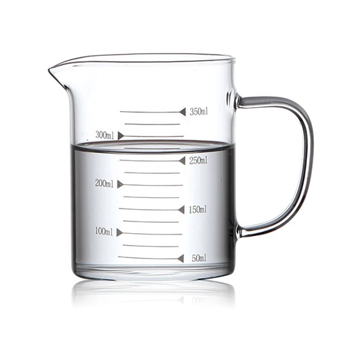 350ml Measuring Borosilicate Glass Cup