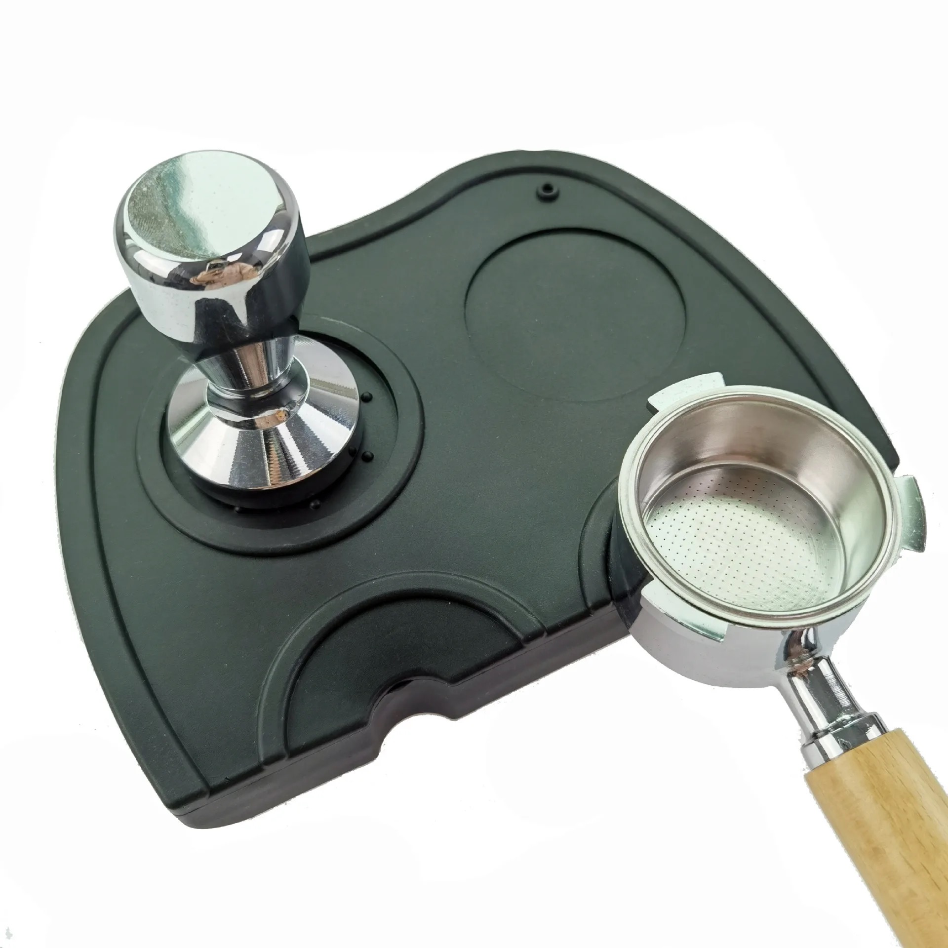 Double Slot Coffee Tamper Mat