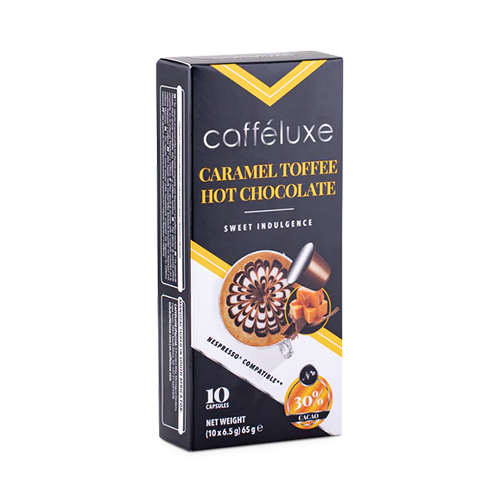 Cafféluxe Caramel Toffee Hot Chocolate Nespresso Compatible