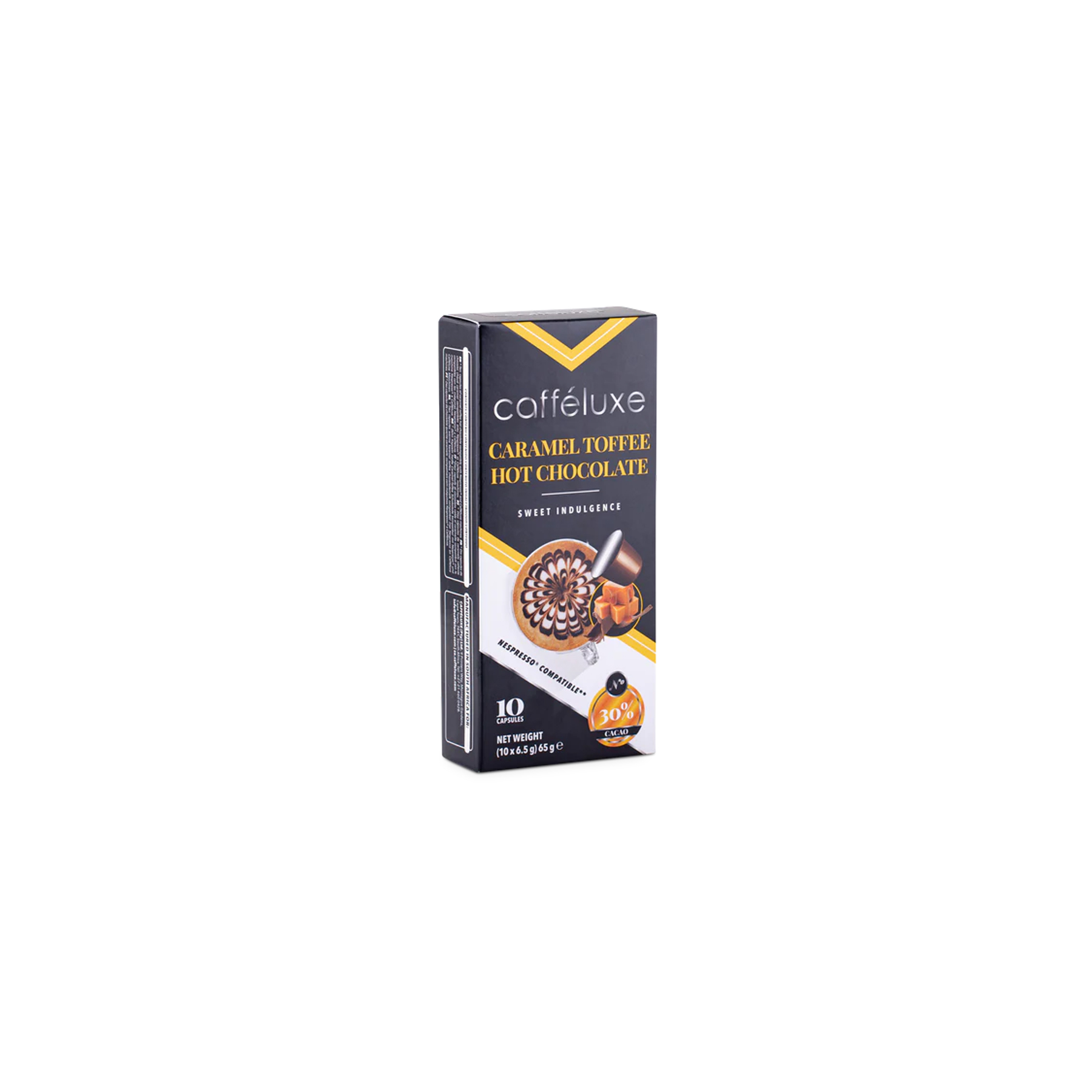 Cafféluxe Caramel Toffee Hot Chocolate Nespresso Compatible