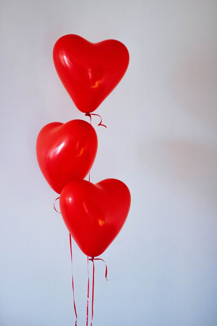 A heart shaped balloon signifying the love during valentine's day