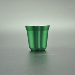 EBC Stainless Steel Double Wall Coffee Cup Green 80ml
