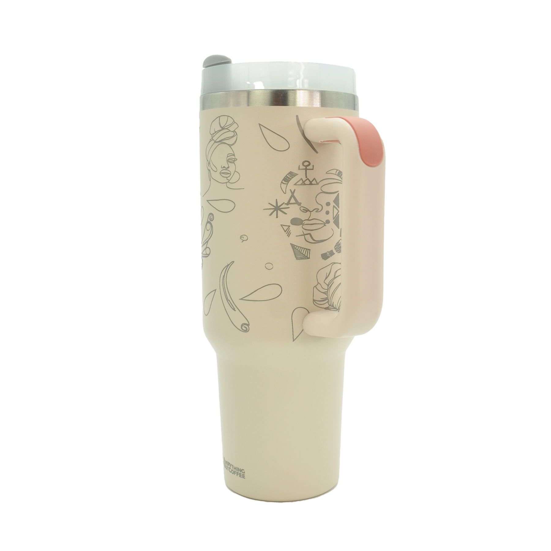 EBC 1200ML Stainless Steel Insulated Travel Tumbler Cream