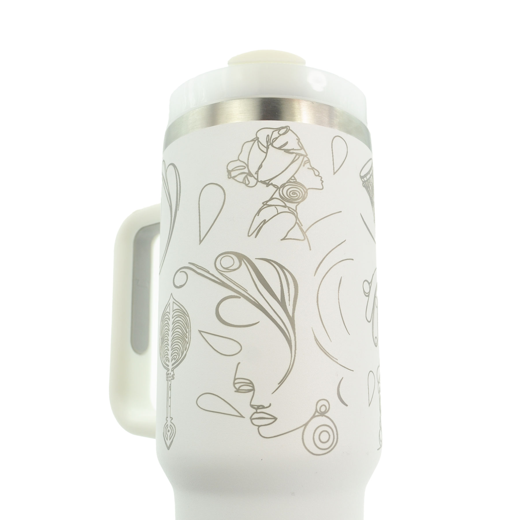 EBC 1200ML Stainless Steel Insulated Travel Tumbler White