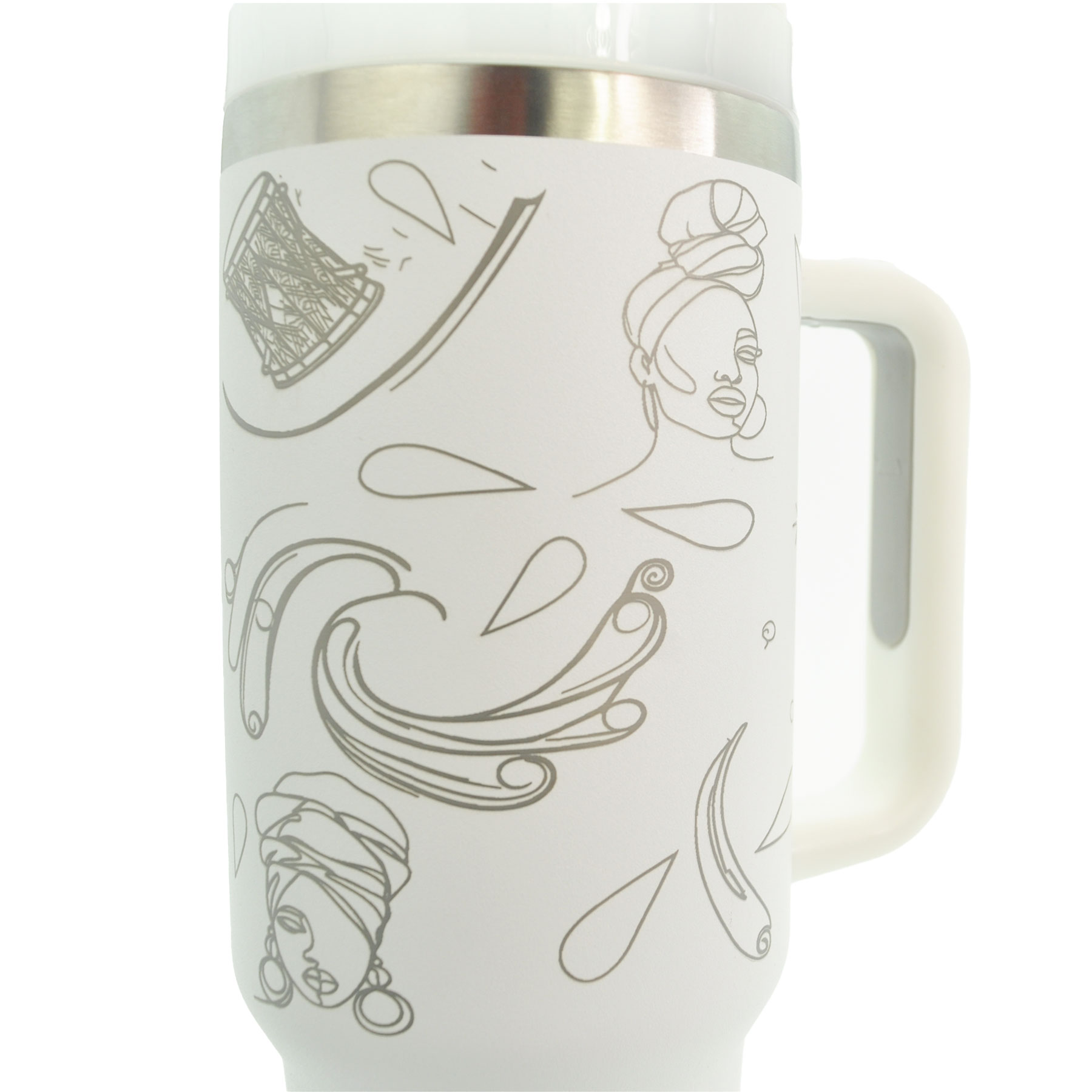 EBC 1200ML Stainless Steel Insulated Travel Tumbler White