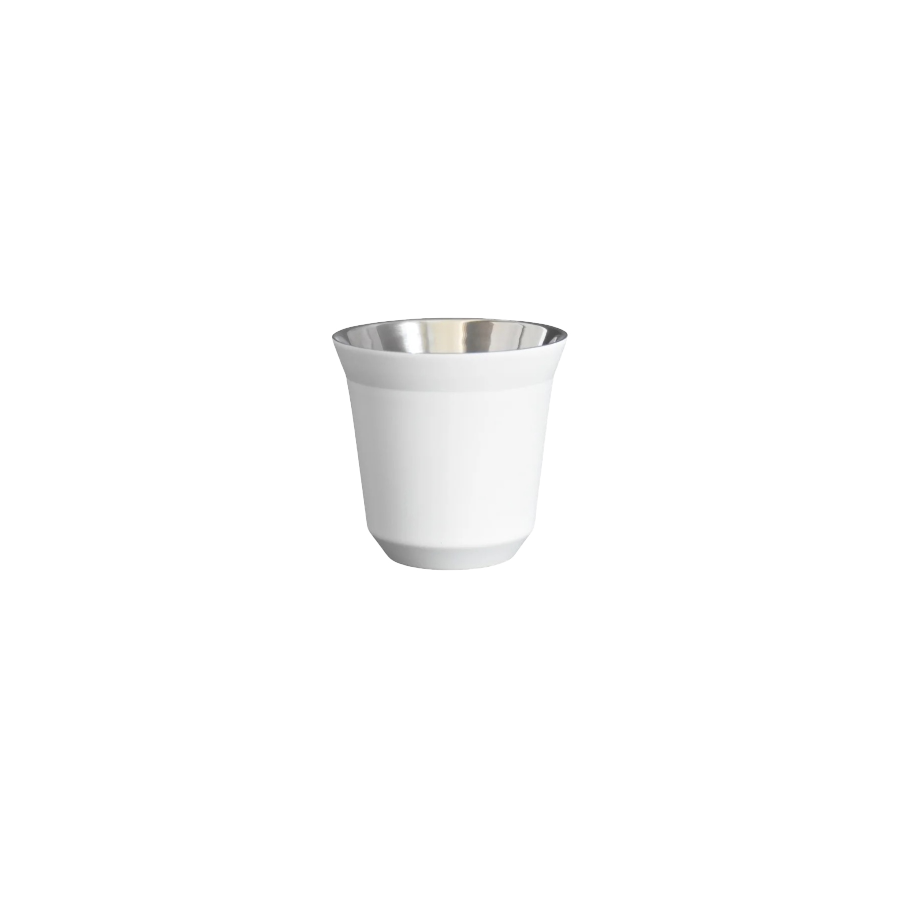 EBC Stainless Steel Double Wall Coffee Cup White 80ml