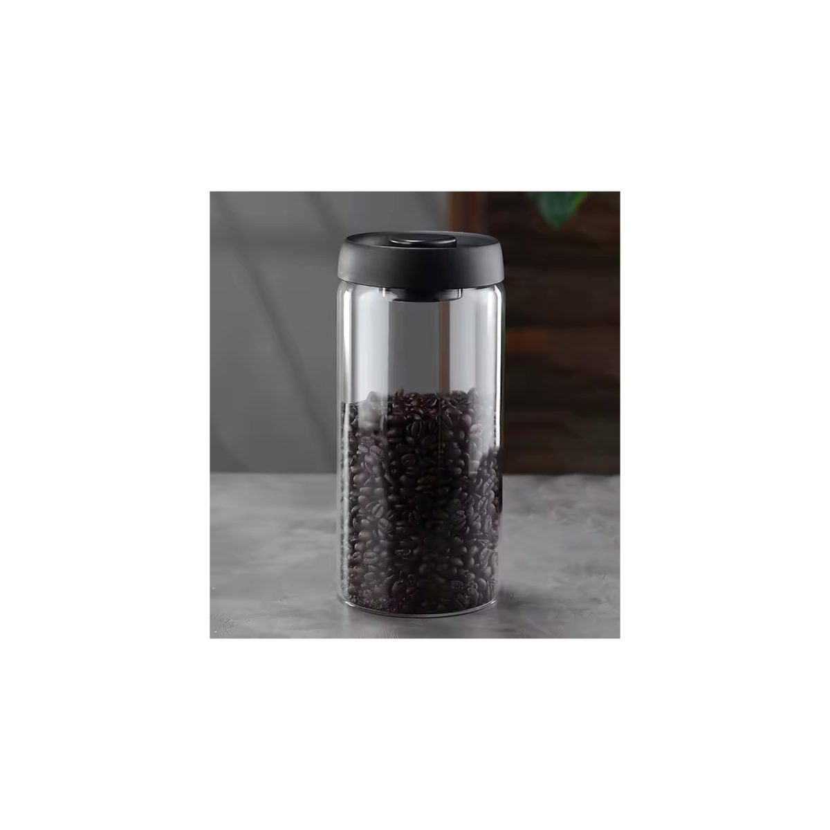 Vacuum Glass Air Tight Coffee Storage Container 1800ml