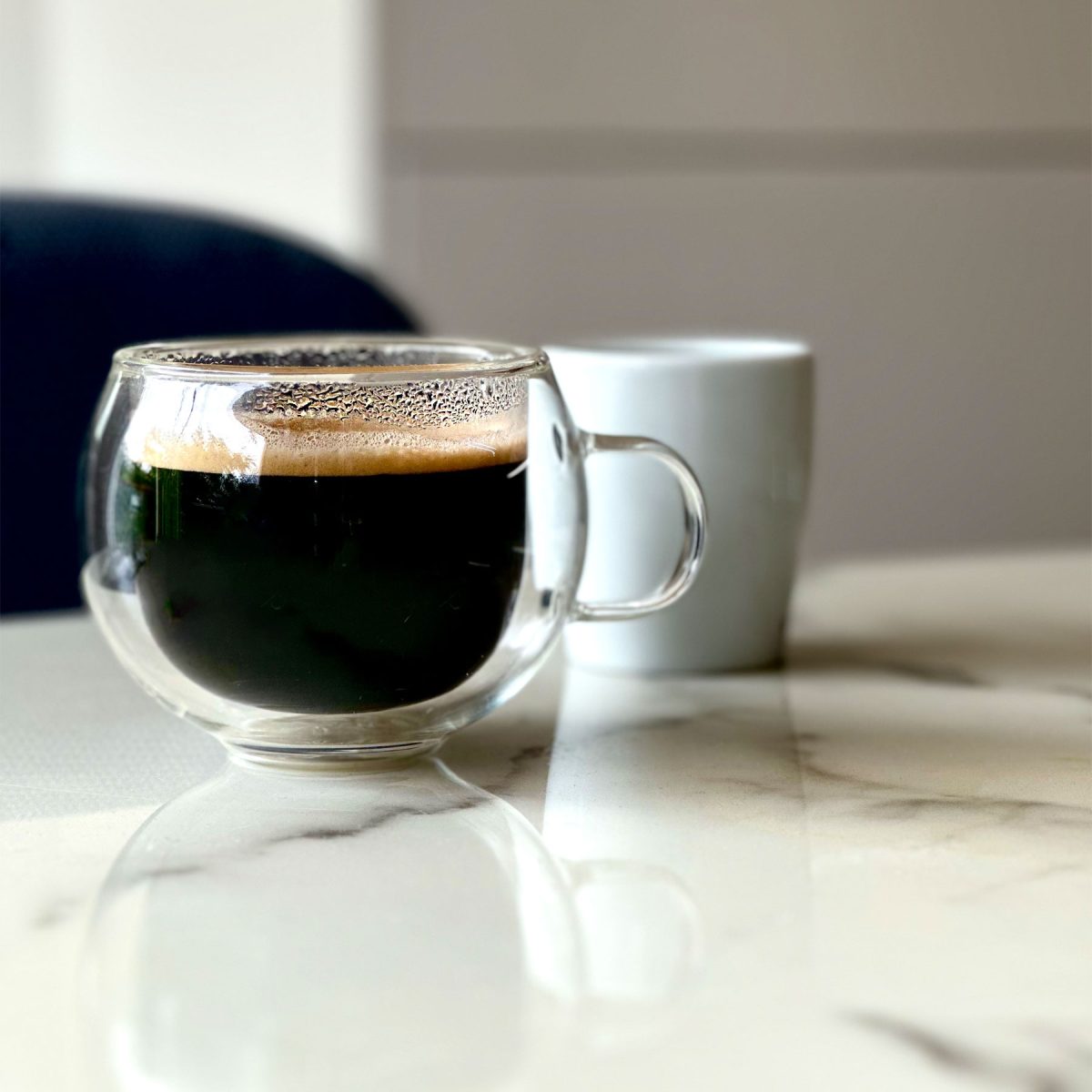 EBC Double Wall Coffee Glass 280ML With Saucer