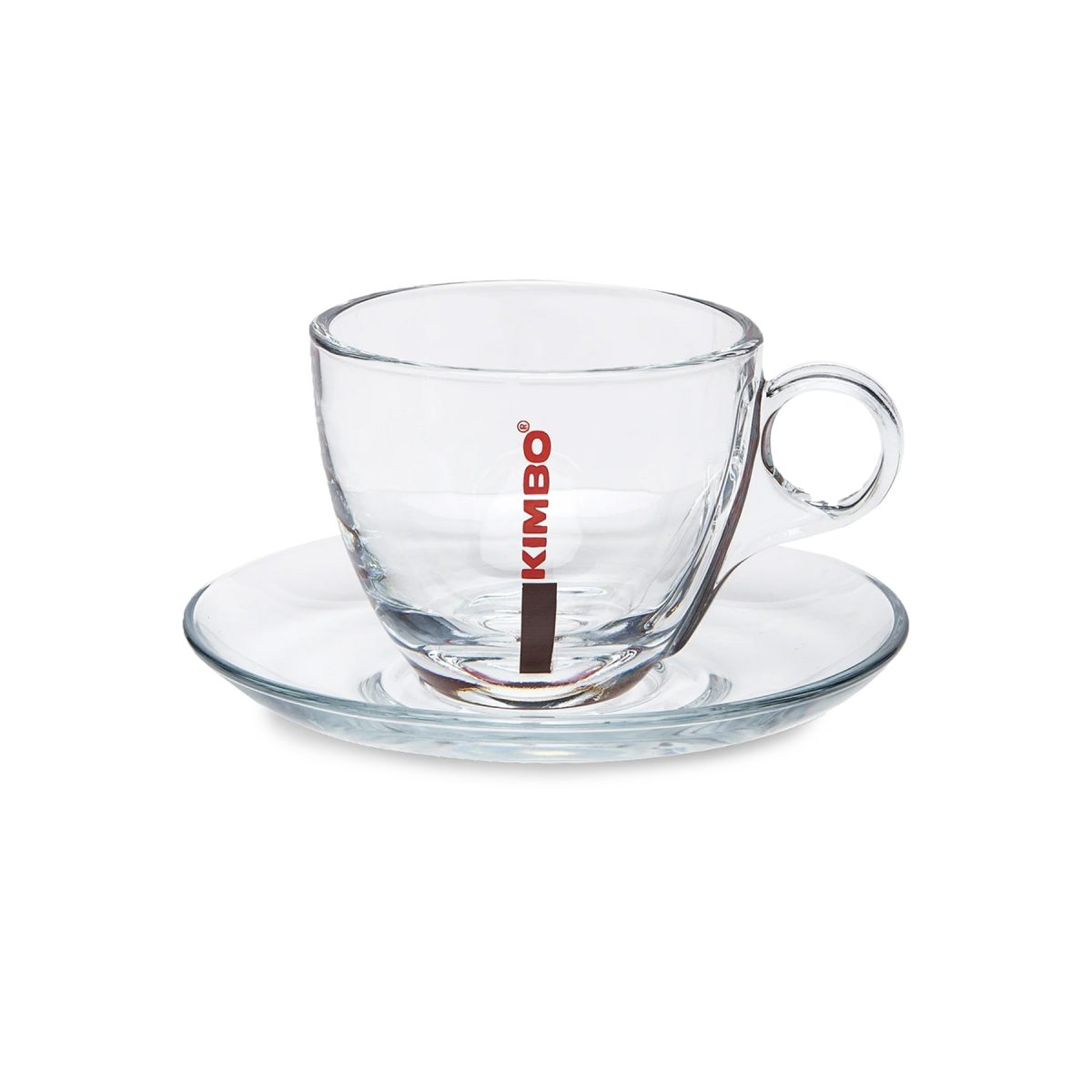 Kimbo Cappuccino Coffee Glass and Saucer 180ml