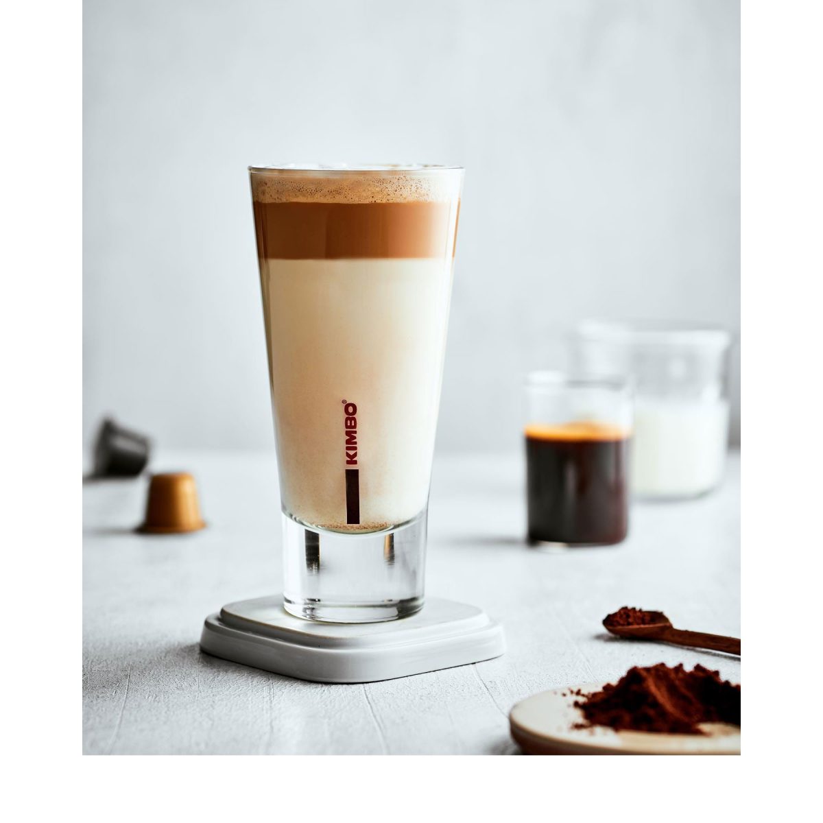 Kimbo Thick Tall Coffee Glass 300ML