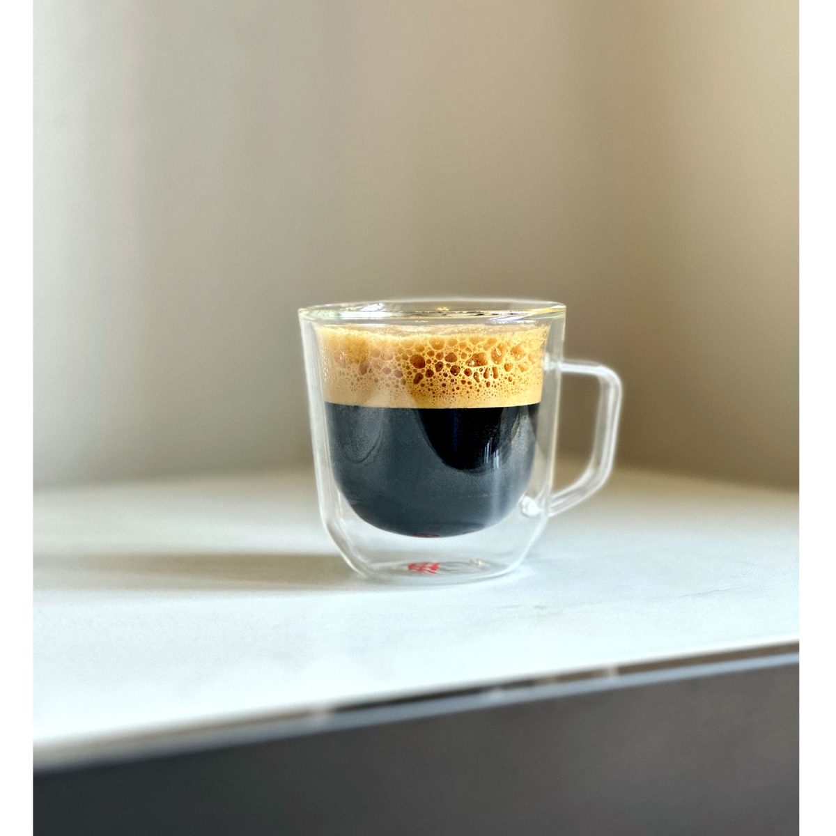 EBC Double Wall Coffee Glass 180ML With Handle