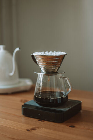 600ml Borosilicate Pour Over Coffee Glass Pot