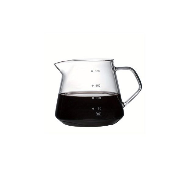 600ml Borosilicate Pour Over Coffee Glass Pot
