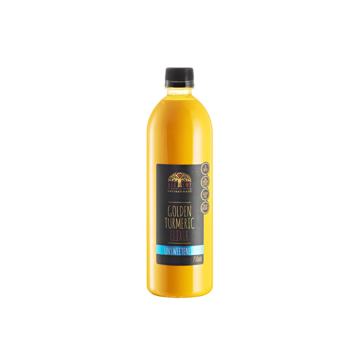 Alchemy Golden Tumeric Elixir Unsweetened 750ml
