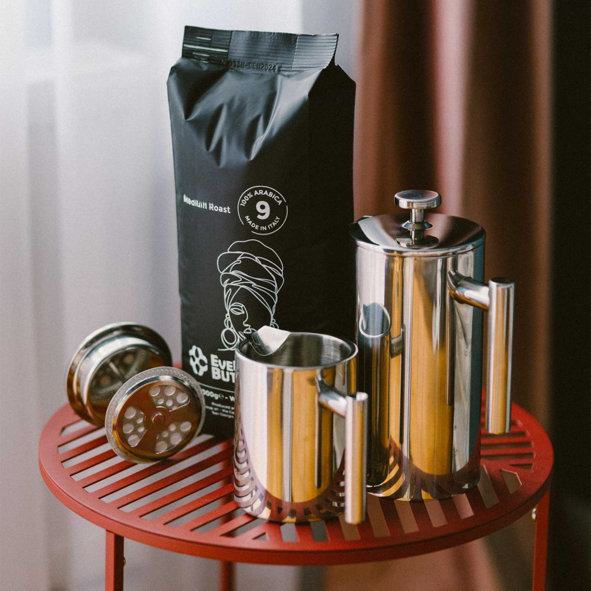 EBC Stainless Steel Double Wall Insulation Coffee Plunger 350ml