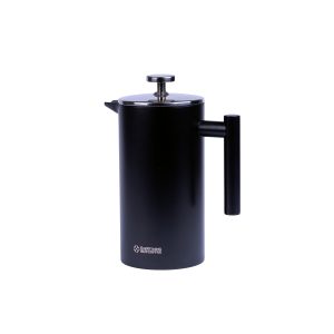 EBC Stainless Steel Double Wall Insulation Coffee Plunger 1000ml Matt Black