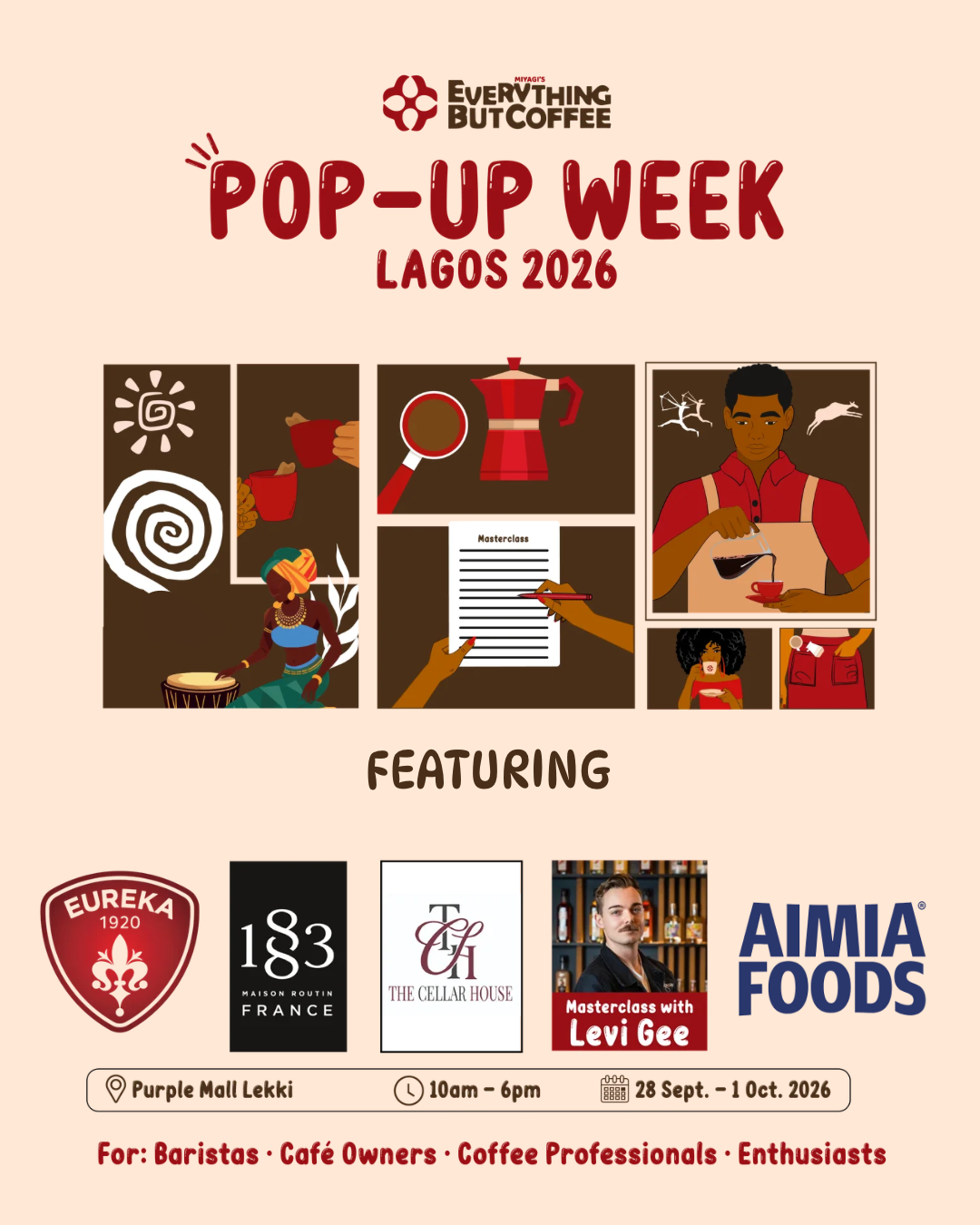 Everything But Coffee Pop-Up Week Lagos 2026