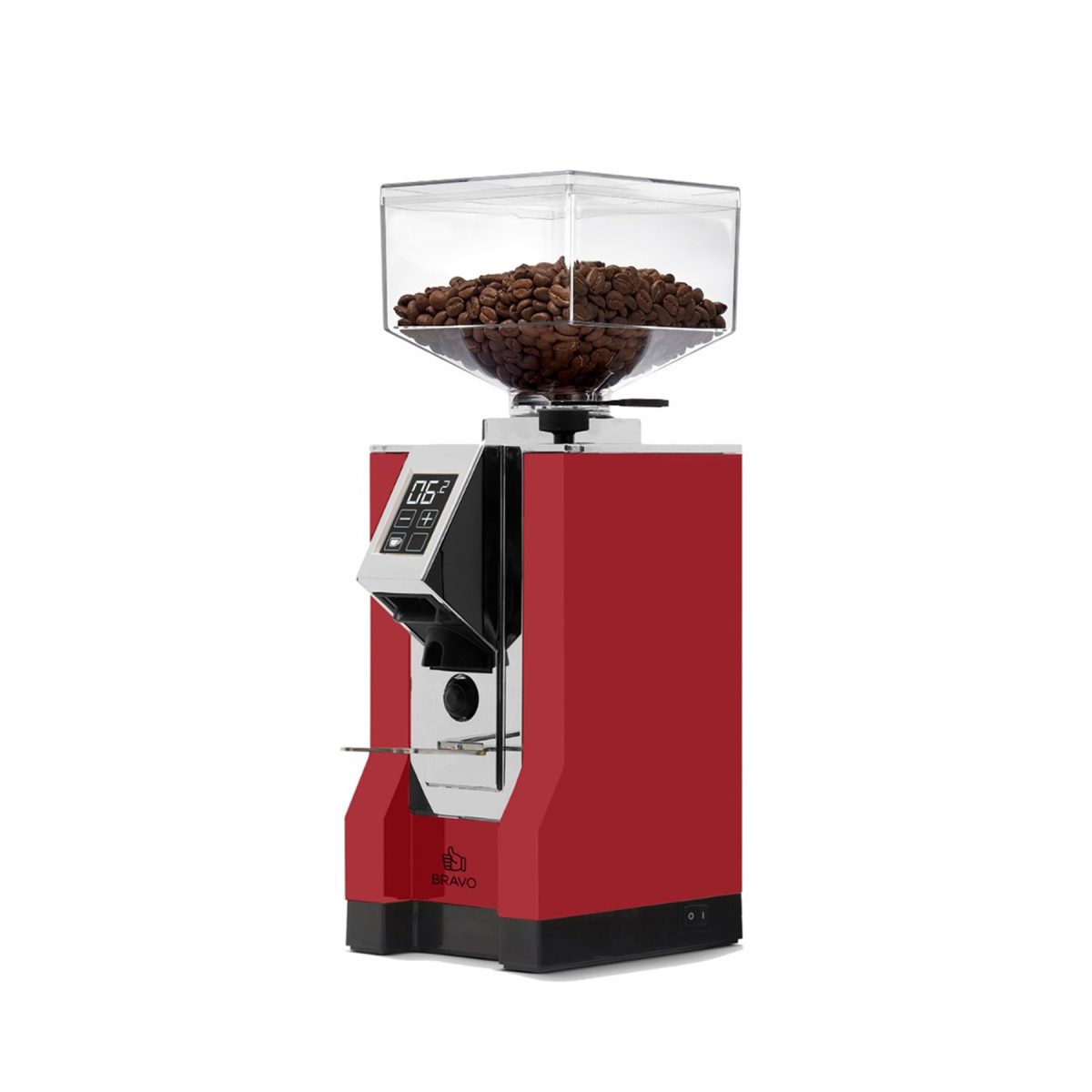 Eureka Mignon Bravo Coffee Grinder Red