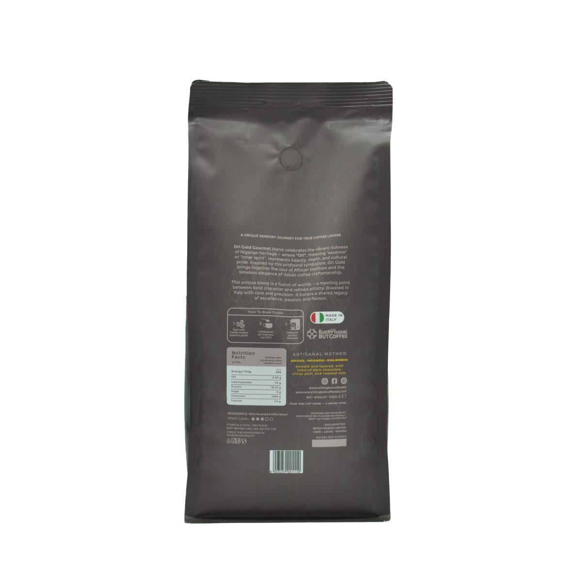 EBC Ori Gold Gourmet Blend Coffee Beans 1kg